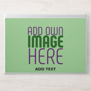 MODERN EDITABLE MINT GREEN IMAGE TEXT TEMPLATE HP LAPTOP SKIN