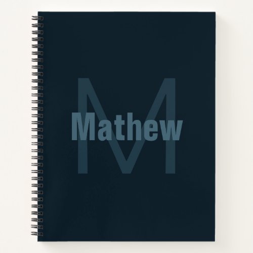 Modern Editable Name Notebook