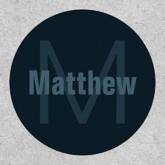 Modern Editable Name Patch (Front)