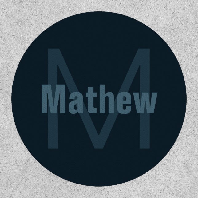 Modern Editable Name Patch (Front)