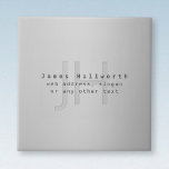 Modern Editable Name & Slogan | Grey Gradient  Ceramic Tile<br><div class="desc">Modern looking customizable design,  edit as you like!</div>