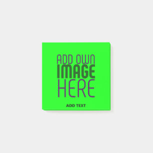 MODERN EDITABLE NEON GREEN IMAGE TEXT TEMPLATE POST-IT NOTES