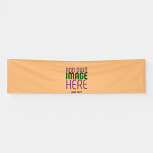 MODERN EDITABLE PEACH ORANGE IMAGE TEXT TEMPLATE BANNER