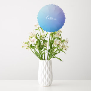 Modern Editable Script Writing Colorful Ombre Balloon