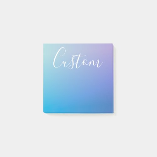 Modern Editable Script Writing  Colorful Ombre Post_it Notes