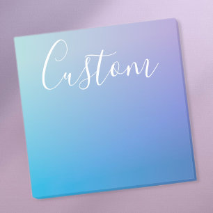 Modern Editable Script Writing Colorful Ombre Post-it Notes