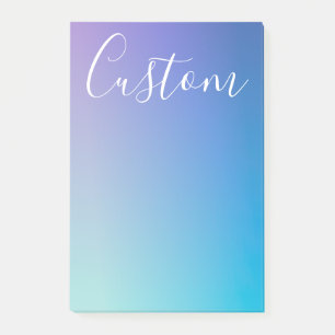Modern Editable Script Writing   Colorful Ombre Post-it Notes