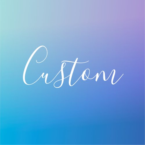 Modern Editable Script Writing  Colorful Ombre Sticker