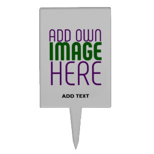 MODERN EDITABLE SIMPLE ASH IMAGE TEXT TEMPLATE CAKE TOPPER