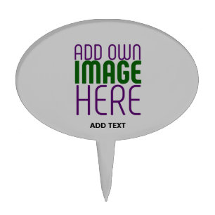 MODERN EDITABLE SIMPLE ASH IMAGE TEXT TEMPLATE CAKE TOPPER