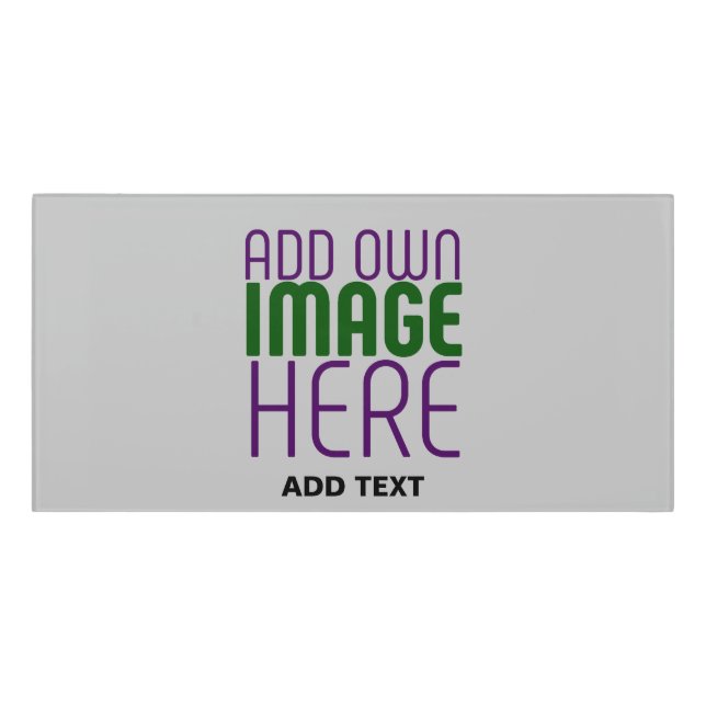 MODERN EDITABLE SIMPLE ASH IMAGE TEXT TEMPLATE DOOR SIGN (Classic Front)