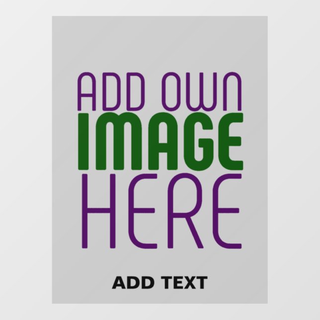 MODERN EDITABLE SIMPLE ASH IMAGE TEXT TEMPLATE FLOOR DECALS (Front)