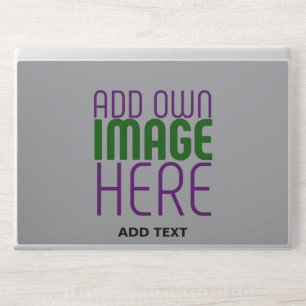 MODERN EDITABLE SIMPLE ASH IMAGE TEXT TEMPLATE HP LAPTOP SKIN