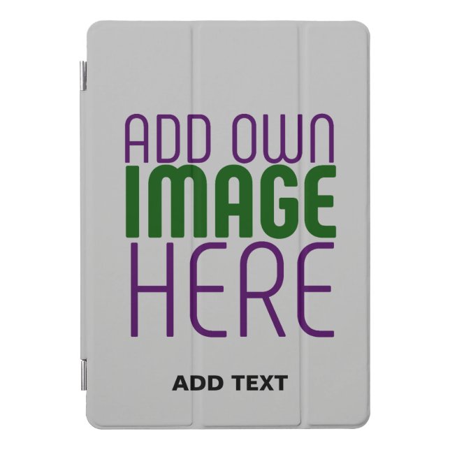MODERN EDITABLE SIMPLE ASH IMAGE TEXT TEMPLATE iPad PRO COVER (Front)
