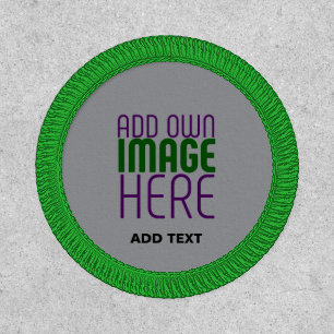 MODERN EDITABLE SIMPLE ASH IMAGE TEXT TEMPLATE PATCH