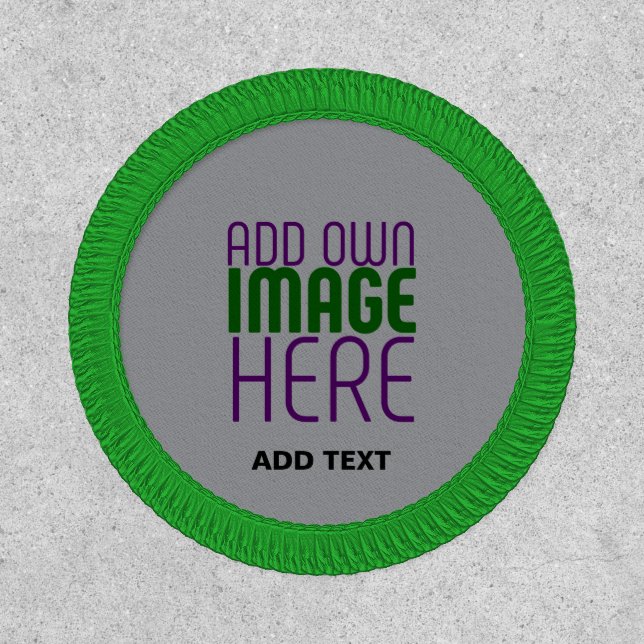 MODERN EDITABLE SIMPLE ASH IMAGE TEXT TEMPLATE PATCH (Front)