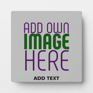 MODERN EDITABLE SIMPLE ASH IMAGE TEXT TEMPLATE PLAQUE