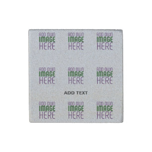 MODERN EDITABLE SIMPLE ASH IMAGE TEXT TEMPLATE STONE MAGNET