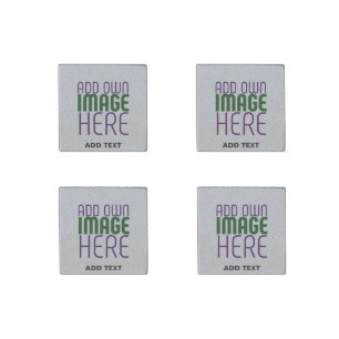 MODERN EDITABLE SIMPLE ASH IMAGE TEXT TEMPLATE STONE MAGNET