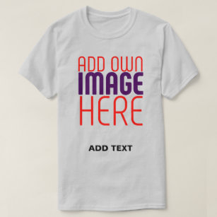 MODERN EDITABLE SIMPLE ASH IMAGE TEXT TEMPLATE T-Shirt
