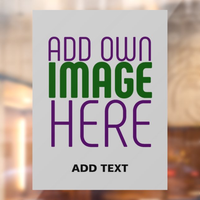 MODERN EDITABLE SIMPLE ASH IMAGE TEXT TEMPLATE WINDOW CLING (Sheet 2)
