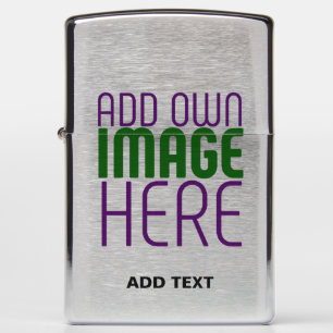 MODERN EDITABLE SIMPLE ASH IMAGE TEXT TEMPLATE ZIPPO LIGHTER
