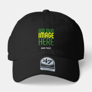 MODERN EDITABLE SIMPLE BLACK IMAGE TEXT TEMPLATE 47 BRAND HAT