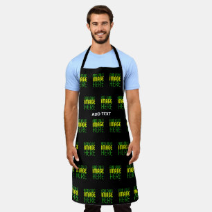 MODERN EDITABLE SIMPLE BLACK IMAGE TEXT TEMPLATE APRON