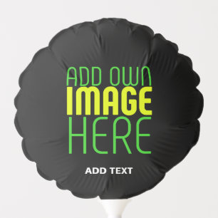 MODERN EDITABLE SIMPLE BLACK IMAGE TEXT TEMPLATE BALLOON