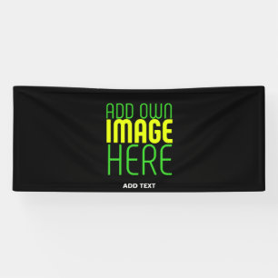 MODERN EDITABLE SIMPLE BLACK IMAGE TEXT TEMPLATE BANNER
