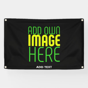 MODERN EDITABLE SIMPLE BLACK IMAGE TEXT TEMPLATE BANNER