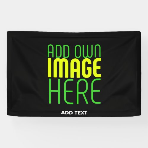 MODERN EDITABLE SIMPLE BLACK IMAGE TEXT TEMPLATE BANNER