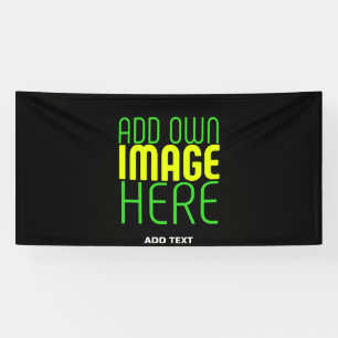 MODERN EDITABLE SIMPLE BLACK IMAGE TEXT TEMPLATE BANNER