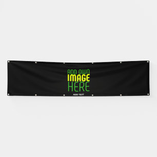 MODERN EDITABLE SIMPLE BLACK IMAGE TEXT TEMPLATE BANNER
