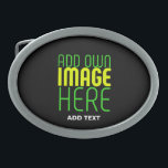 MODERN EDITABLE SIMPLE BLACK IMAGE TEXT TEMPLATE BELT BUCKLE<br><div class="desc">THIS IS A DESIGN FITTING FOR CUSTOMERS.YOU CAN CHANGE, RESIZE OR ADD LOGO, PHOTO, TEXT AND COLOURS THE WAY YOU WANT.THANK YOU.</div>
