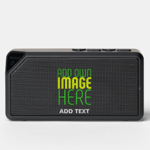MODERN EDITABLE SIMPLE BLACK IMAGE TEXT TEMPLATE BLUETOOTH SPEAKER