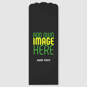 MODERN EDITABLE SIMPLE BLACK IMAGE TEXT TEMPLATE BOOKMARKS