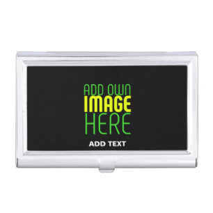 MODERN EDITABLE SIMPLE BLACK IMAGE TEXT TEMPLATE BUSINESS CARD CASE