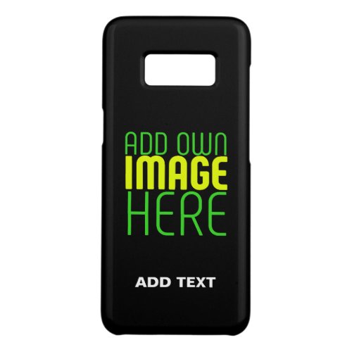 MODERN EDITABLE SIMPLE BLACK IMAGE TEXT TEMPLATE Case_Mate SAMSUNG GALAXY S8 CASE