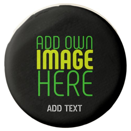 MODERN EDITABLE SIMPLE BLACK IMAGE TEXT TEMPLATE CHOCOLATE COVERED OREO