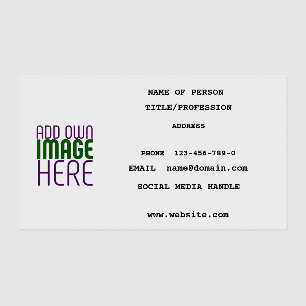 MODERN EDITABLE SIMPLE BLACK IMAGE TEXT TEMPLATE CLEAR BUSINESS CARDS