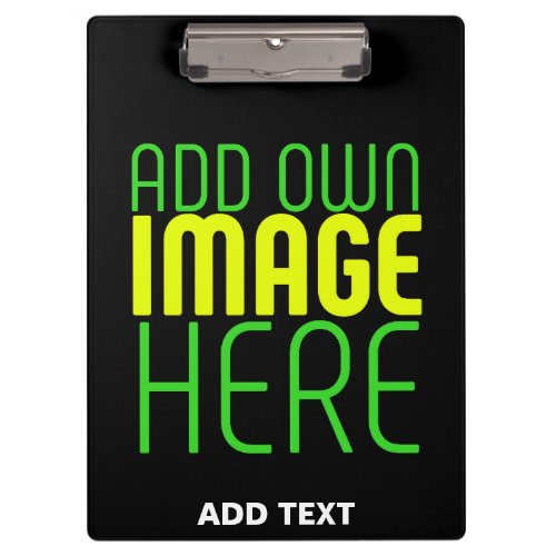 MODERN EDITABLE SIMPLE BLACK IMAGE TEXT TEMPLATE CLIPBOARD