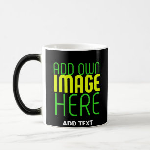 MODERN EDITABLE SIMPLE BLACK IMAGE TEXT TEMPLATE COLOR MORPH MUG