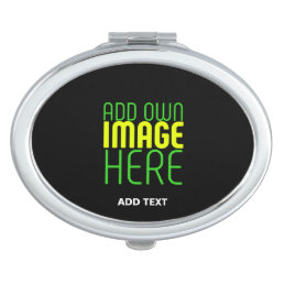 MODERN EDITABLE SIMPLE BLACK IMAGE TEXT TEMPLATE COMPACT MIRROR
