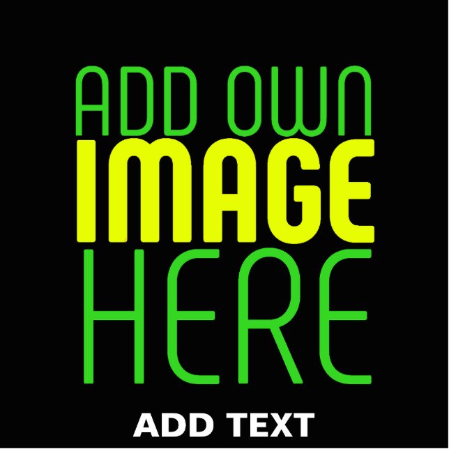 MODERN EDITABLE SIMPLE BLACK IMAGE TEXT TEMPLATE CUTOUT (Front)