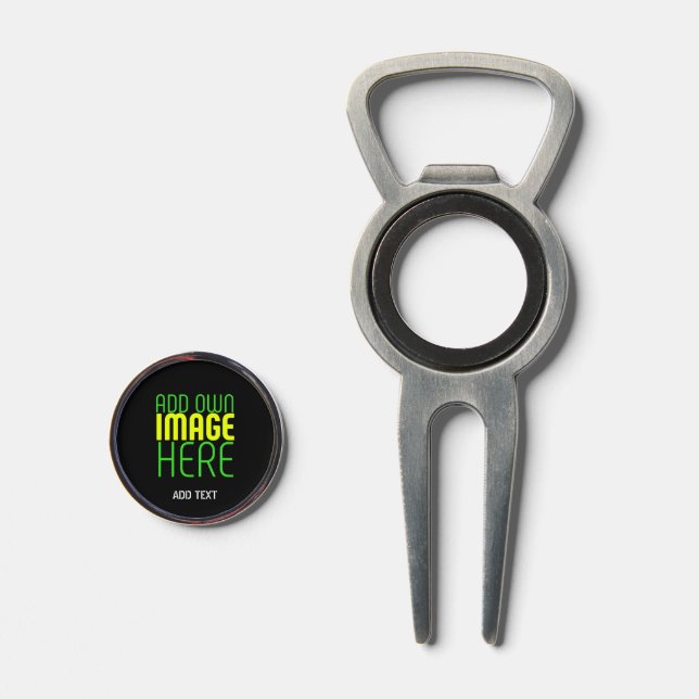 MODERN EDITABLE SIMPLE BLACK IMAGE TEXT TEMPLATE DIVOT TOOL (Front (Open))