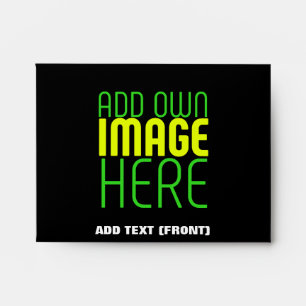 MODERN EDITABLE SIMPLE BLACK IMAGE TEXT TEMPLATE ENVELOPE