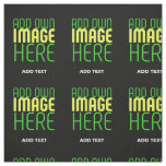 MODERN EDITABLE SIMPLE BLACK IMAGE TEXT TEMPLATE FABRIC