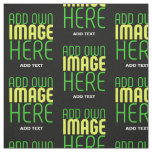 MODERN EDITABLE SIMPLE BLACK IMAGE TEXT TEMPLATE FABRIC