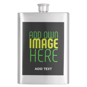 MODERN EDITABLE SIMPLE BLACK IMAGE TEXT TEMPLATE FLASK